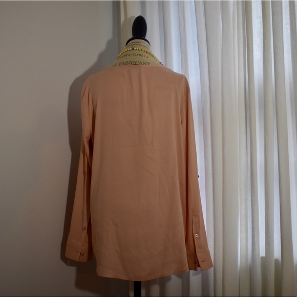 Ann Taylor Light Pink Long Sleeve Blouse - Picture 5 of 6